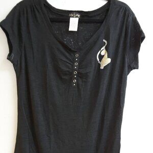 Baby Phat cap sleeve shirt